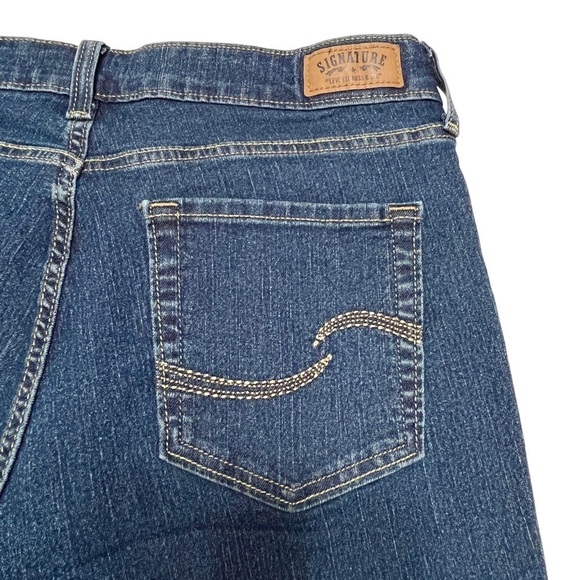 Signature by Levi Strauss & Co. Modern Skinny Dark Wash Jeans Size 12 L/C - Picture 5 of 13